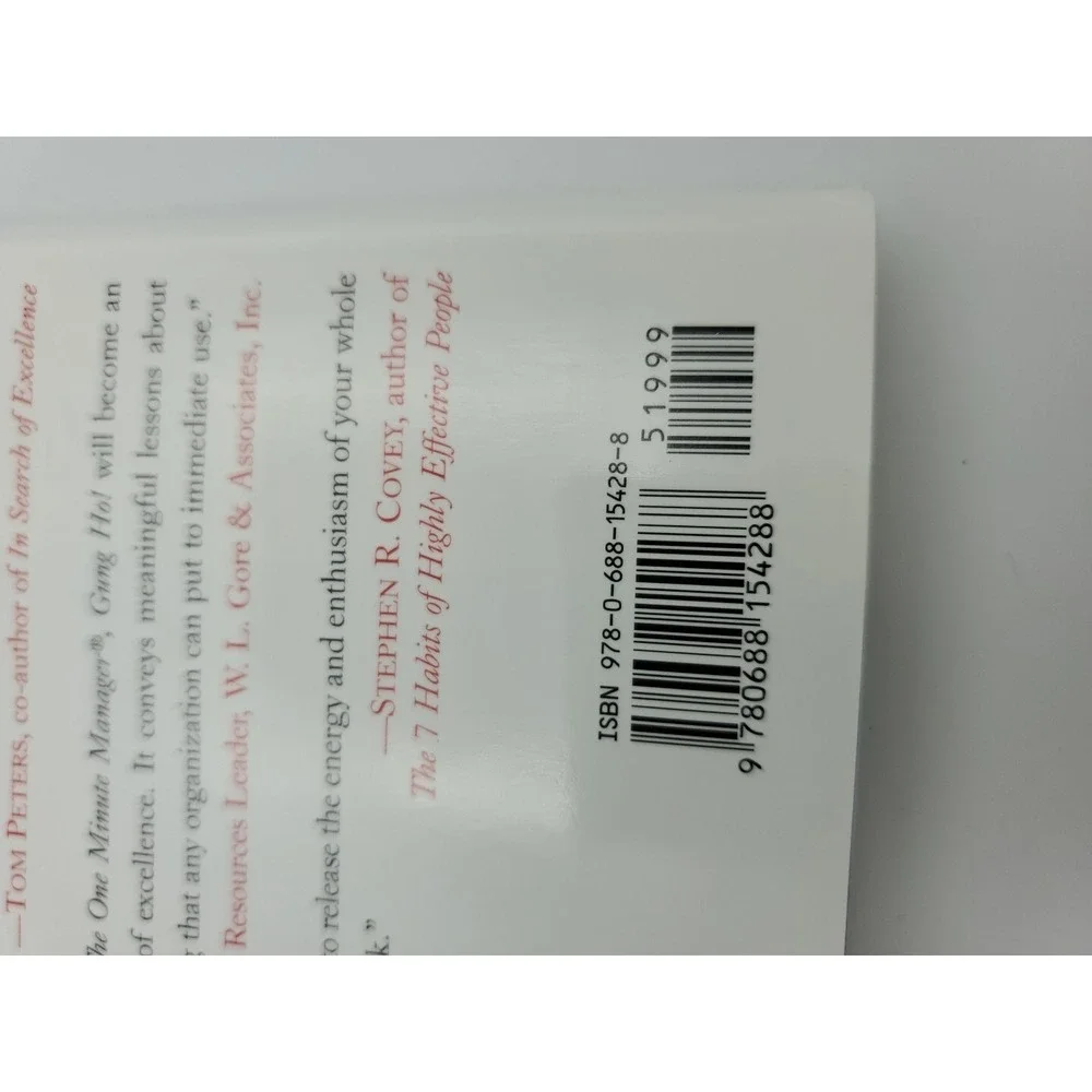 Gung Ho! Business Self Development Book By Ken Blanchard & Sheldon‎ Bowles